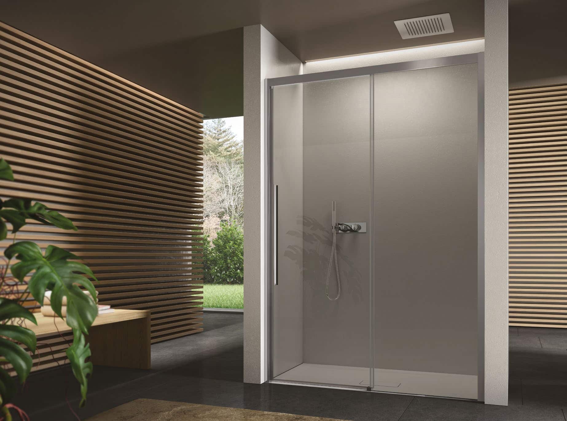 Disenia-shower-Space Transparent glass and Cromo